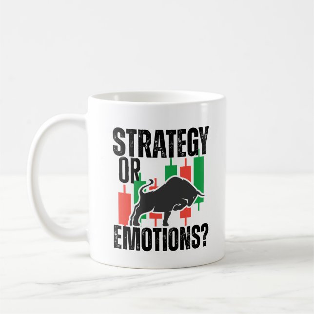 Taza De Café Trade Motivation | Bull market | Strategy  (Izquierda)