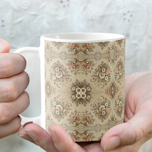 Taza De Café Tradición de flores de algodón