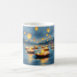 Taza De Café Tradición de Siam Loi Krathong Café Mug