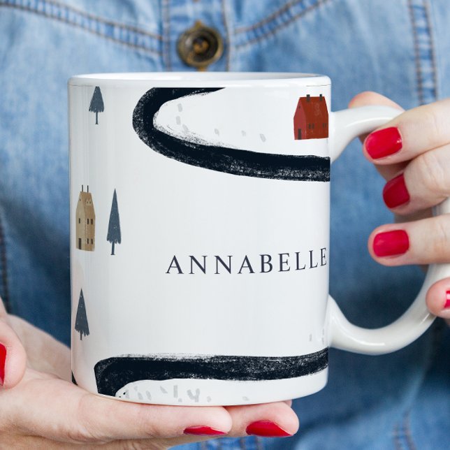 Taza De Café Tradicional Marina Rusa Roja Invierno Feliz Navida (Subido por el creador)