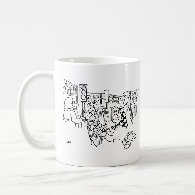 Taza De Café Tráfico de luces en un supermercado (Izquierda)