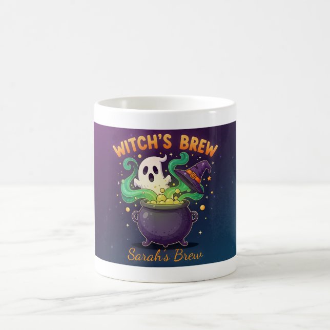 Taza De Café Tragar de café de bruja personalizada (Centro)