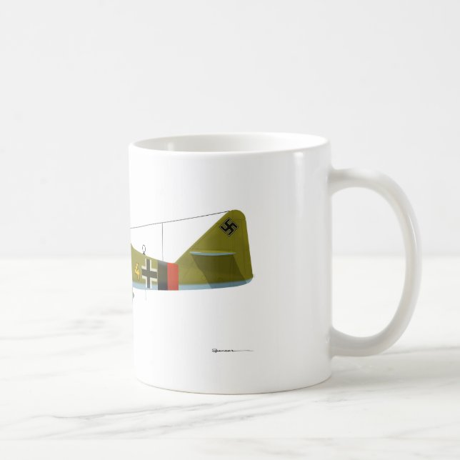 Taza De Café Trago de Messerschmitt Me-262 (Derecha)