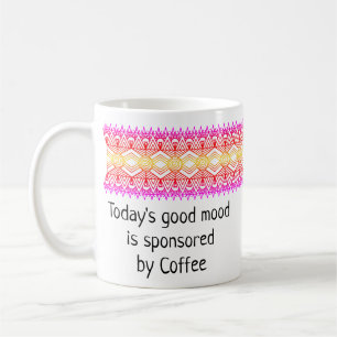 Taza De Café Tragón personalizado rosado rojo de la frontera af