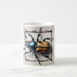 Taza De Café Tragosoma beetle dorsal view 220824IREF225 - Water