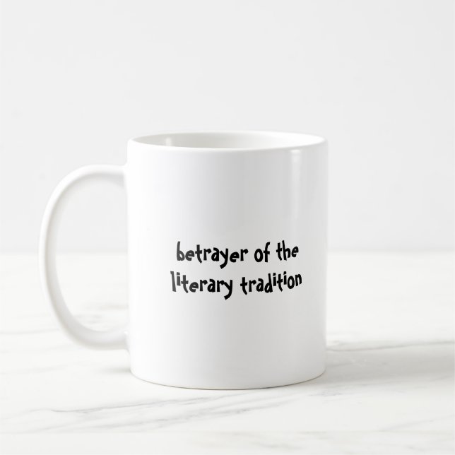 Taza De Café traidor zurdo del literario… (Izquierda)