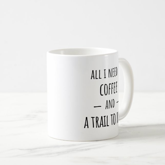 Taza De Café Trail Runner Regalo de regalo Idea Café Mug (Anverso derecho)