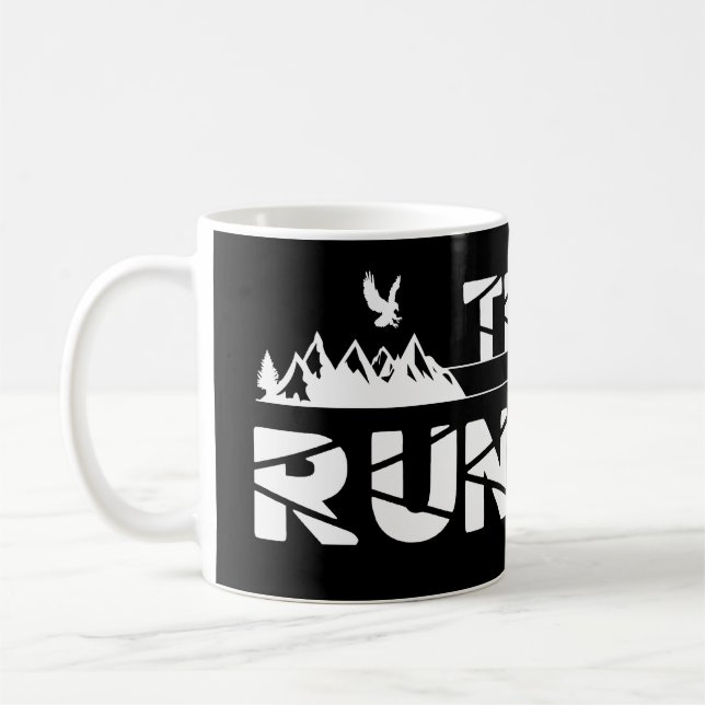 Taza De Café Trail Running Adler Berge Wald Schuhe Profil (Izquierda)