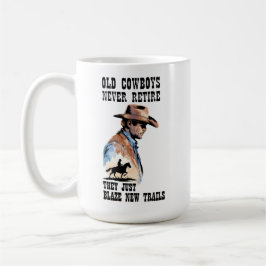 Taza De Café Trailblazers de viejos vaqueros de retiro occident