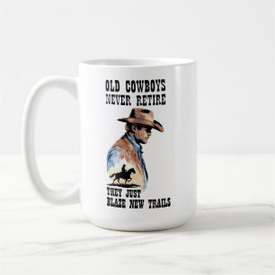 Taza De Café Trailblazers de viejos vaqueros de retiro occident