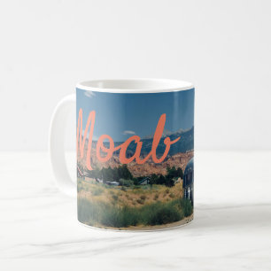 Taza De Café Trailer Moab Utah en el desierto Mug