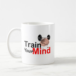 Taza De Café Train Your Mind Motivational Brain Workout Design