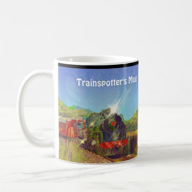 Taza De Café Trainspotter's Coffee Break Drinkware Mug (Izquierda)