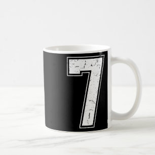 Taza De Café Traje a juego número 7 67 Traje de meme angustiado