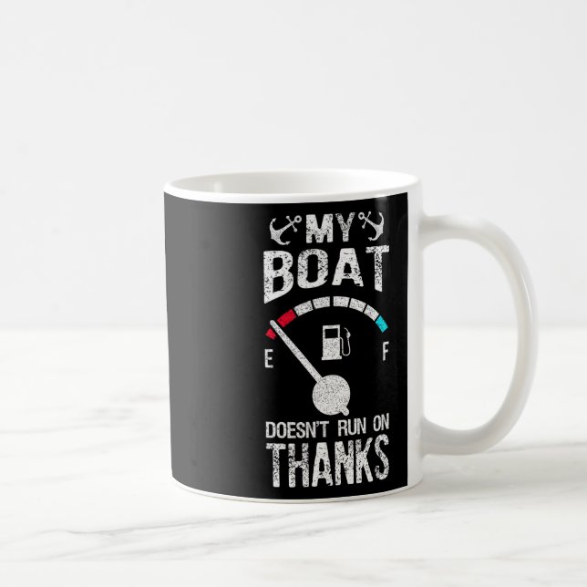 Taza De Café Traje de Capitán de Barco Mi Barco No Funciona Gra (Derecha)