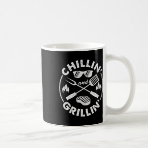 Taza De Café Traje de Chillin y Grillin Divertido Papá Asando a