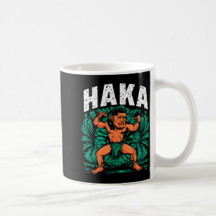 Taza De Café Traje de cultura de baile divertido Haka Maorí