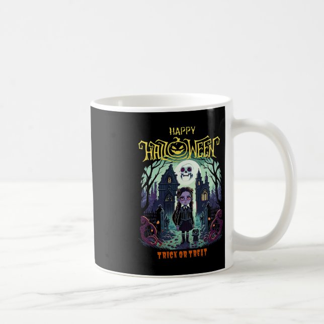 Taza De Café Traje De Disfraces De Halloween De Miércoles Para  (Derecha)