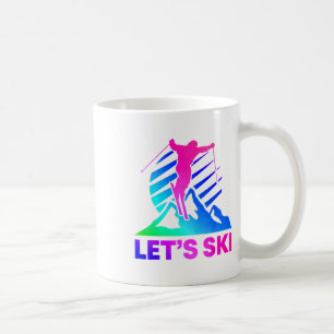 Taza De Café Traje de esquí retro vintage de los 80 y 90 _3 