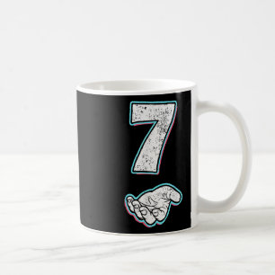 Taza De Café Traje de Halloween Número 7 Coincidente 67 Meme Ho