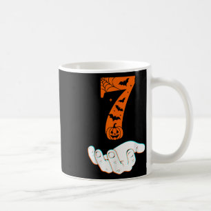 Taza De Café Traje de Halloween Número 7 Coincidente 67 Meme Ho
