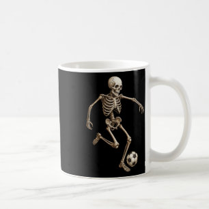 Taza De Café Traje de Halloween Retro de Fútbol de Esqueleto Di