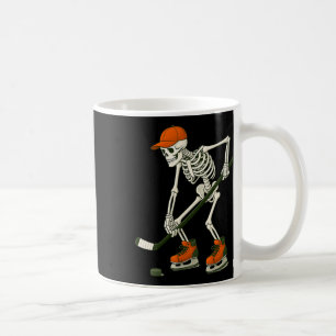 Taza De Café Traje de hockey sobre hielo de esqueleto de Hallow