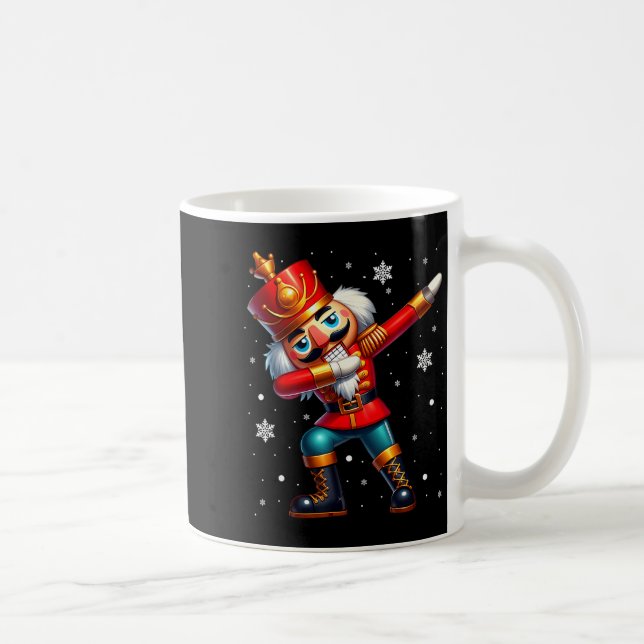 Taza De Café Traje de Navidad de Cascanueces haciendo Dabbing p (Derecha)