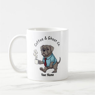 Taza De Café Traje De Negocios De Perro Weimaraner Divertido Ca
