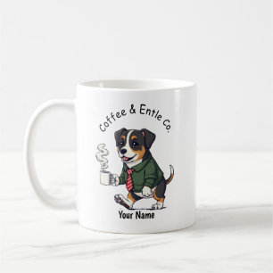 Taza De Café Traje De Negocios Divertido Entlebucher Montaña Ca