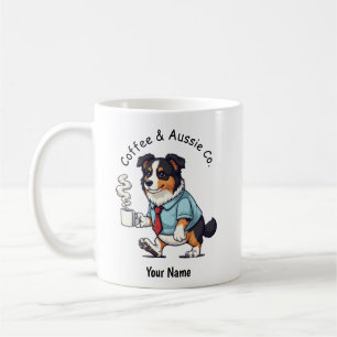 Taza De Café Traje De Negocios Divertido Para Pastor Australian