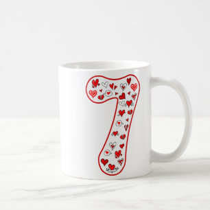 Taza De Café Traje de pareja número 7 Duo 67 Meme Seis Siete Va