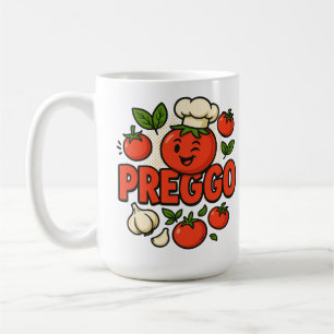 Taza De Café Traje de Salsa Preggo Anuncio de Embarazo