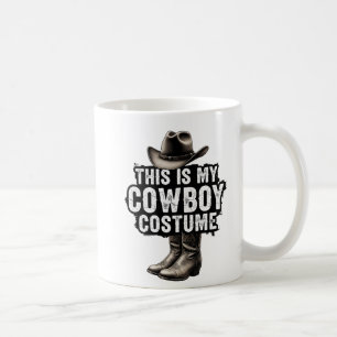Taza De Café Traje de Vaquero Occidental Lindo para Hombres