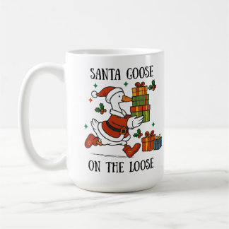Taza De Café Traje Navideño de Santa Ganso Suelto