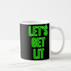 Taza De Café Traje Navideño Neon Vintage Retro Get Lit