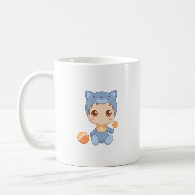 Taza De Café Traje para gato de bebé Chica (Izquierda)