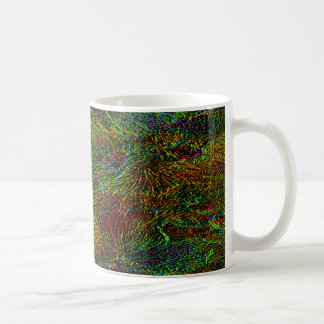 Taza De Café Trama de café multicolor con motivos florales metá