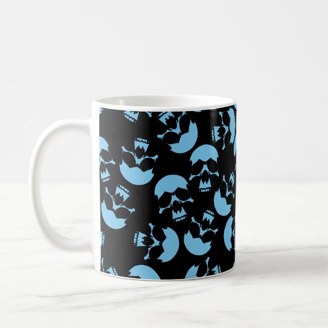 Taza De Café Trama de café negro y azul (Izquierda)