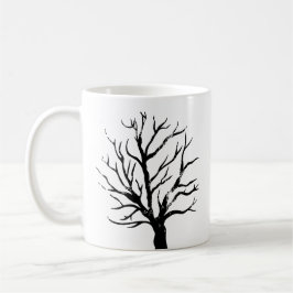 Taza De Café Trama de impresión de lingotazo de árbol otoñal