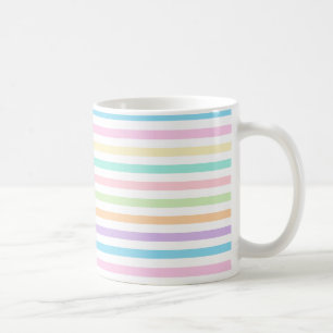 Taza De Café Trama de patrón de bandas horizontales de bonito