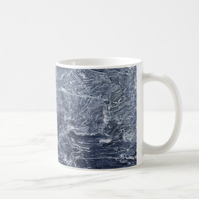 Taza De Café Trama de patrón de piedra de granito (Derecha)