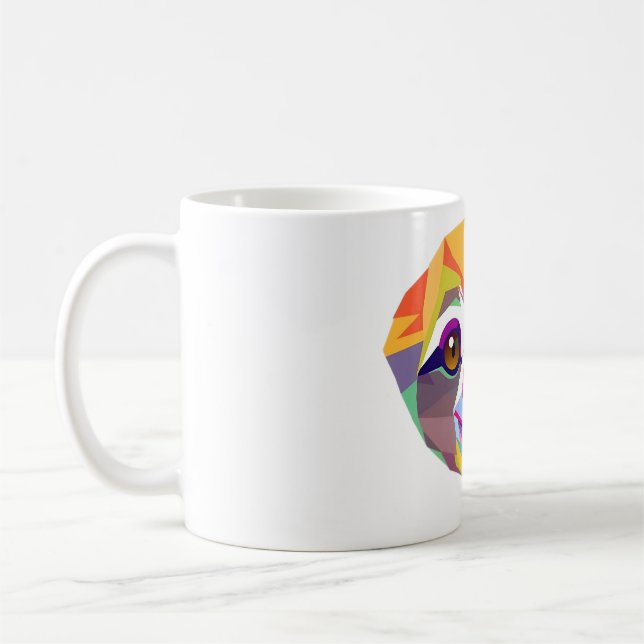 Taza De Café Trama de selva tropical de polígono Tee (Izquierda)