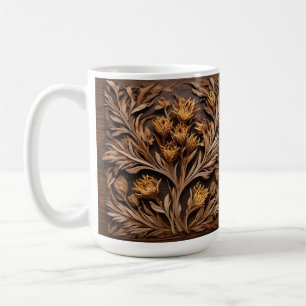 Taza De Café Tramitación de flores canguro australianas de pata