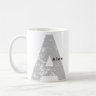Taza De Café Tramitación Monogramada Inicial y Nombre Mug