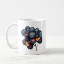 Taza De Café Trampa de café de orquídea negra clásica