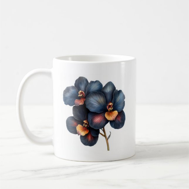 Taza De Café Trampa de café de orquídea negra clásica (Izquierda)