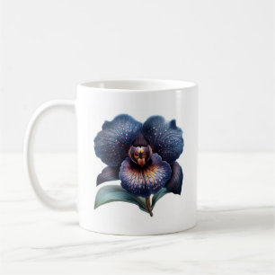 Taza De Café Trampa de café de orquídea negra clásica