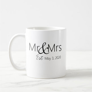 Taza De Café Trampa de café personalizada "Mr & Mrs"