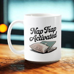 Taza De Café Trampa de Sueño Activada Estado de Ánimo Emocion